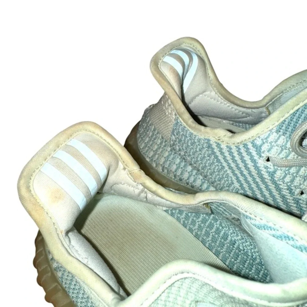 Adidas Yeezy Boost 350 V2 MENS 9.5 PRE-OWNED Cloud‎ White Shoes/Sneakers FW3043